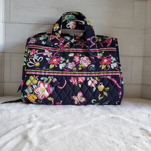 Vera Bradley Hanging Organizer Travel Cosmetic Bag in Ribbons Pattern